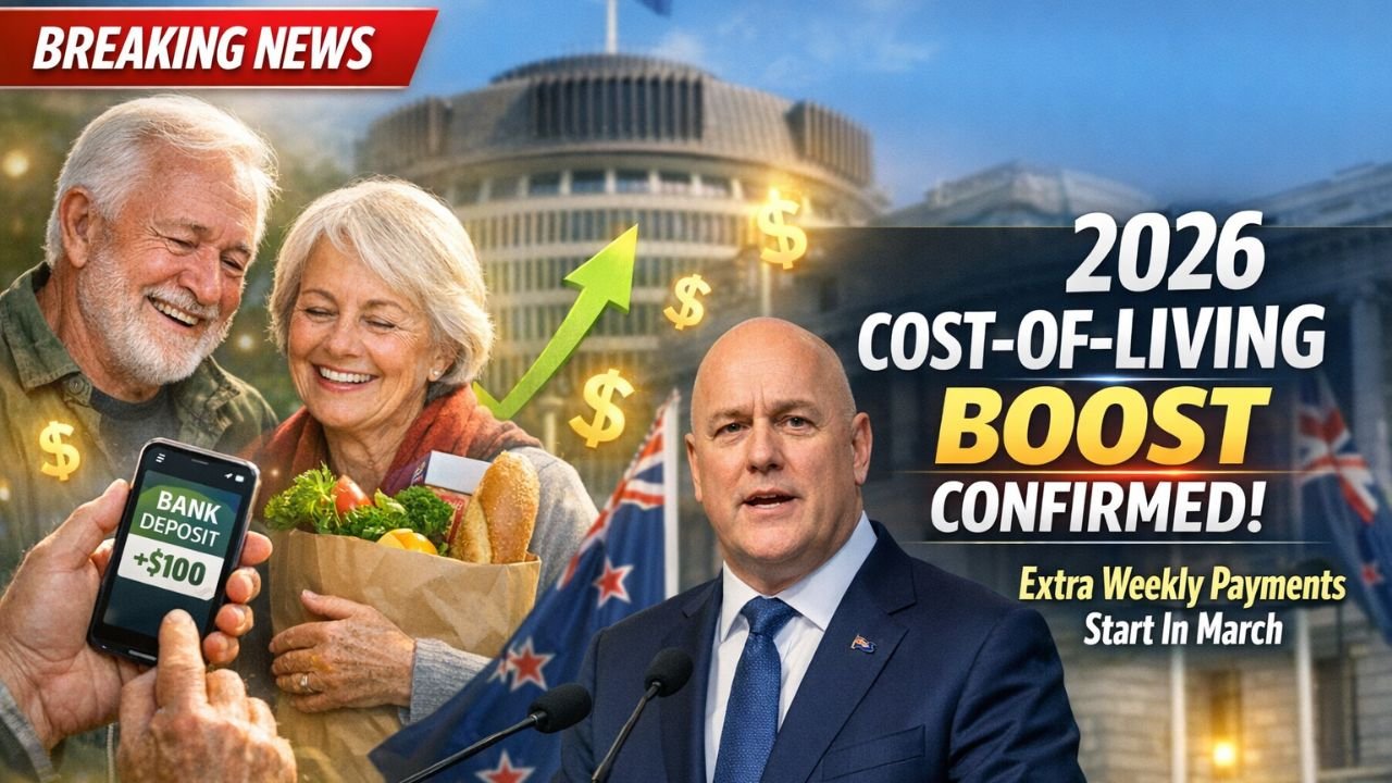 New Zealand 2026 Cost-of-Living Boost Confirmed: Extra Weekly Payments For Retirees Start In March